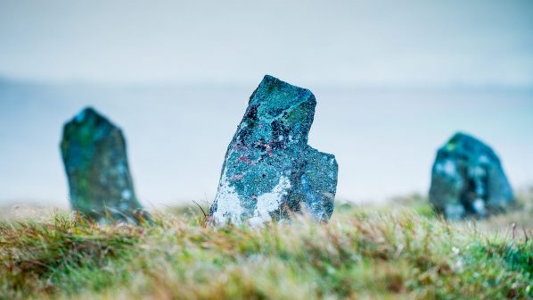 Bedd Arthur stone circle, Preseli Hills,